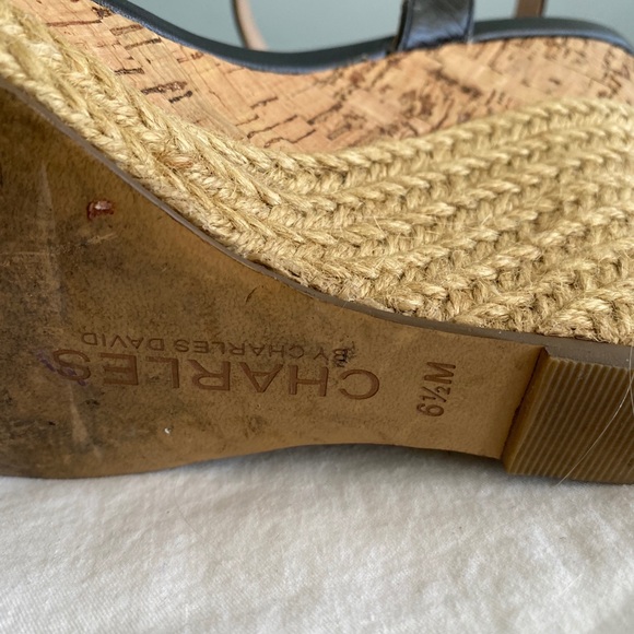 Charles David black espadrille sandals 36.5 or 6.5 - Picture 5 of 5